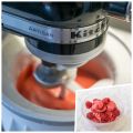 Hallonsorbet