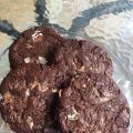 Triple chocolate chip cookies