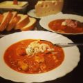 Fransk fisksoppa med tomat, fänkål och saffran
