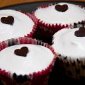 Cupcakes med marängglasyr