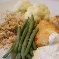Fiskpiccat med örtsås