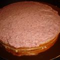 Tårtfyllning:Jordgubbs mousse