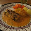 Snabb fiskgratäng med ajvar relish och parmesan
