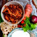 Pulled Chicken med hembakt tortillabröd