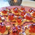 Chips med stenbitsrom och créme fraiche