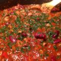 Underbar köttgryta med chili och bönor
