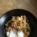 Kycklingfärs med kokosgrytbas