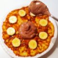 Tjock mandel- och kesopannkaka med chokladig[...]