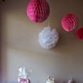 Rosa/vitt Dessertbord