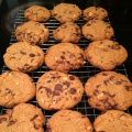 Chocolate chip cookies med salta mandlar