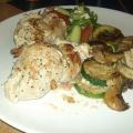 Skinkschnitzel fylld med bacon- och[...]