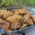 Chicken nuggets med currymajonäs