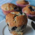 Proteinmuffins med vitchoklad och blåbär