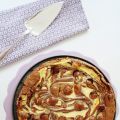 Kladdkaka med Polly och färskostswirl