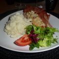 Fylld lax med parmakrisp