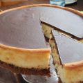 Min krämiga dubbelchokladcheesecake