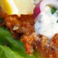 Pankofriterad abborrefilé
