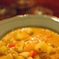 Soppa med köttfärs och potatis