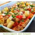 Pytt med kyckling och fetaost