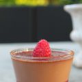 Chokladpanna cotta med hallongelé
