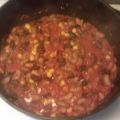 Bönchili med vitlöksbröd