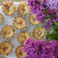 Muffins med Rabarber, Kanel & Vit Choklad