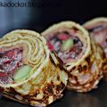 Goda crêpes med fyllning av svamp- och[...]