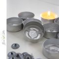 Pyssel av gamla värmeljus ~ tealight holder diy