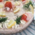 Glutenfri lax- och räktårta med parmesan och[...]