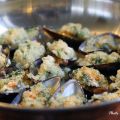 Vitlöks gratinerade blåmusslor med parmesan