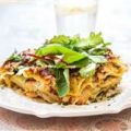 Norrlands laxlasagne med grönsallad