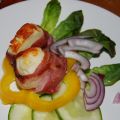 Halloumi med torkad skinka eller bacon