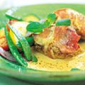 Kyckling med parmaskinka och balsamsås