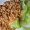 Zuccinipasta och köttfärssås