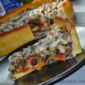 Paj med kyckling, zucchini, portabello och[...]