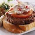 Hamburgare med äppeltsatsiki