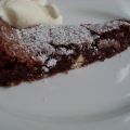 Kladdkaka med vit toblerone