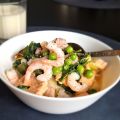 Räkgryta med fisk och purjolök