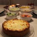 Tacopaj med krämig topp