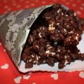 Karamellpopcorn i mörk choklad