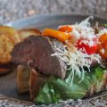 Steak Sandwich på oxfilé med råstekt potatis