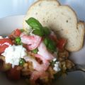 Risotto med räkor och chèvre