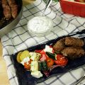 Medelhavsbiffar med rostade grönsaker
