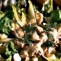 Sallad med kokt lax