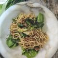 Pork noodles - nudlar med fläskfärs, limeblad[...]