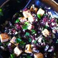 Sjögrässallad med svart råris och tofu