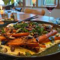 Rostade morötter med mandel och parmesan