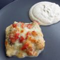 Lax med mozzarella och tomat