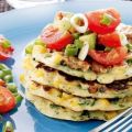 Majspannkakor med tomatsalsa