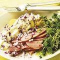 Potatissallad med rökt kalkon